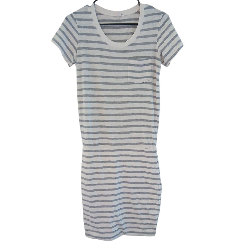 Sundry Gray‎ and White Striped Dress Sz 1